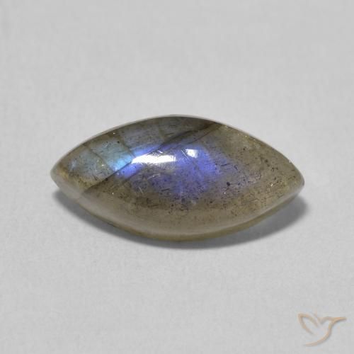 3.58ct 天然 マルチカラー ラブラドライト, マーキーズ, 半透明
