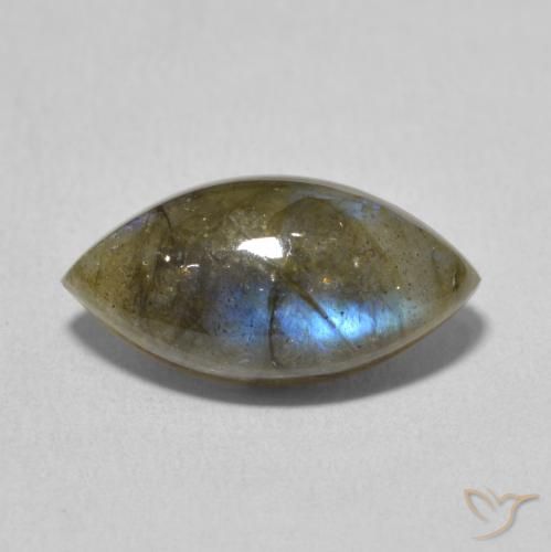 5.02ct 天然 マルチカラー ラブラドライト, マーキーズ, 半透明