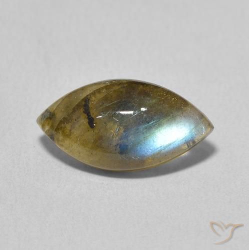 2.83ct 天然 マルチカラー ラブラドライト, マーキーズ, 半透明