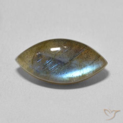 4.70ct 天然 マルチカラー ラブラドライト, マーキーズ, 半透明