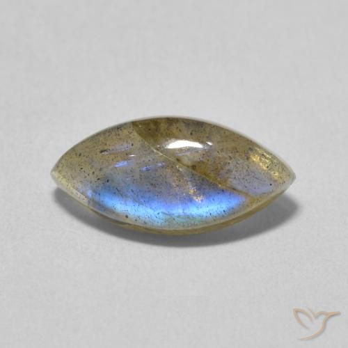 3.14ct 天然 マルチカラー ラブラドライト, マーキーズ, 半透明