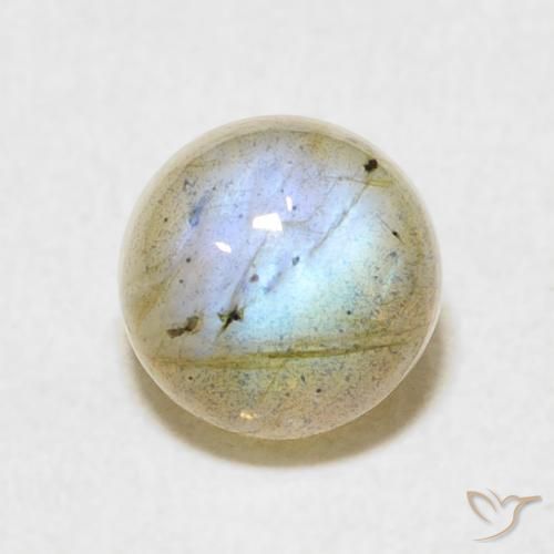 1.92ct 天然 マルチカラー ラブラドライト, ラウンド, 半透明