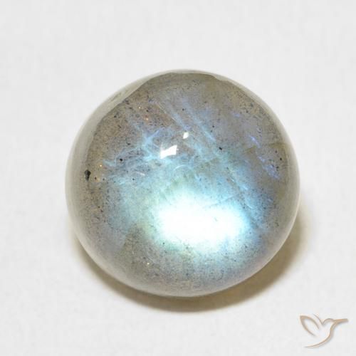 6.25ct 天然 マルチカラー ラブラドライト, ラウンド, 半透明