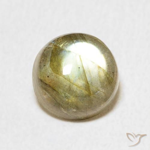 1.64ct 天然 マルチカラー ラブラドライト, ラウンド, 半透明