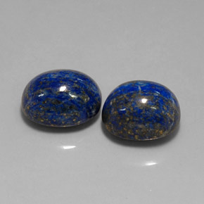 カラットの天然ロイヤルブルーラピスラズリ（15×11.8 mm・オーバルカット）