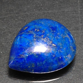 5.96カラットの天然ロイヤルブルーラピスラズリ（13.7×11.7 mm・洋梨の形）