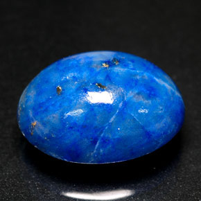 5.76カラットの天然ロイヤルブルーラピスラズリ（12.9×9.8 mm・オーバルカット）