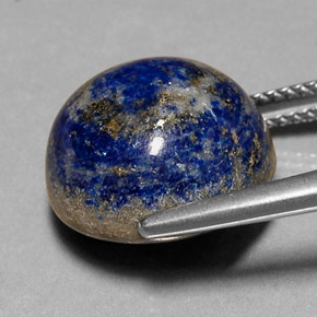 14.91カラットの天然ロイヤルブルーラピスラズリ（13.68 mm・ラウンドカット）