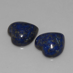 カラットの天然ロイヤルブルーラピスラズリ（12.2×12.1 mm・ハート型）