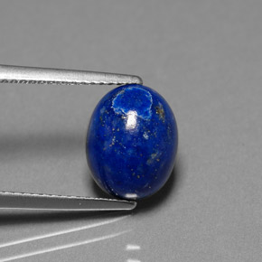 3.74カラットの天然ロイヤルブルーラピスラズリ（10.8×8.5 mm・オーバルカット）