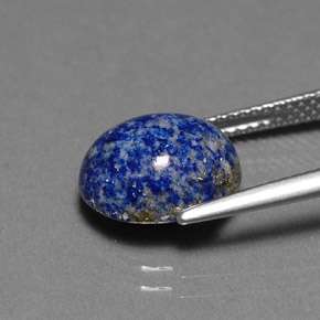 4.06カラットの天然ロイヤルブルーラピスラズリ（11.2×9.6 mm・オーバルカット）