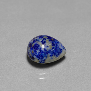 5.38カラットの天然ロイヤルブルーラピスラズリ（12.1×10 mm・洋梨の形）