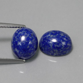 カラットの天然ロイヤルブルーラピスラズリ（10×8.1 mm・オーバルカット）