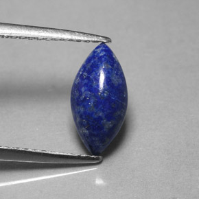 1.54カラットの天然ロイヤルブルーラピスラズリ（11.1×5.6 mm・マーキス）