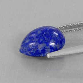 1.70カラットの天然ロイヤルブルーラピスラズリ（8.9×7.1 mm・洋梨の形）