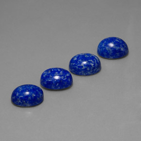 カラットの天然ロイヤルブルーラピスラズリ（9.1×7.2 mm・オーバルカット）