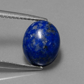 3.46カラットの天然ロイヤルブルーラピスラズリ（10×8.1 mm・オーバルカット）