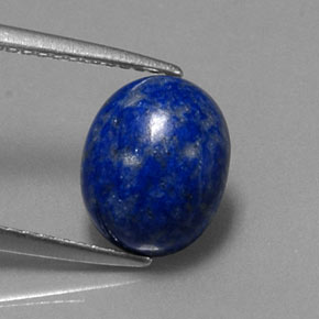 3.22カラットの天然ロイヤルブルーラピスラズリ（10.2×8.2 mm・オーバルカット）