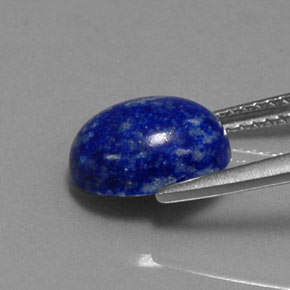 3.23カラットの天然ロイヤルブルーラピスラズリ（10.1×8.2 mm・オーバルカット）
