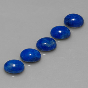 カラットの天然ロイヤルブルーラピスラズリ（8×6 mm・オーバルカット）