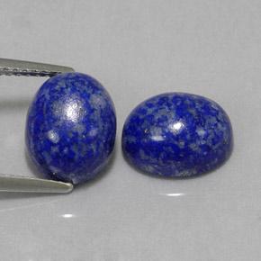 カラットの天然ロイヤルブルーラピスラズリ（10.1×8.2 mm・オーバルカット）