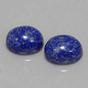 カラットの天然ロイヤルブルーラピスラズリ（10.1×8.2 mm・オーバルカット）