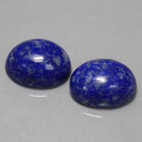 カラットの天然ロイヤルブルーラピスラズリ（10×8.1 mm・オーバルカット）