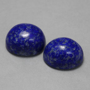 カラットの天然ロイヤルブルーラピスラズリ（10×8.1 mm・オーバルカット）