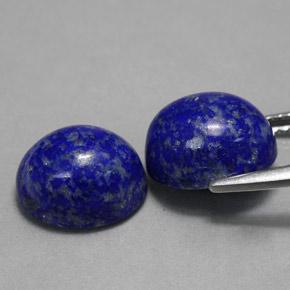 カラットの天然ロイヤルブルーラピスラズリ（10×8.1 mm・オーバルカット）