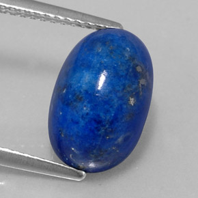 5.85カラットの天然ロイヤルブルーラピスラズリ（12.5×8.1 mm・オーバルカット）