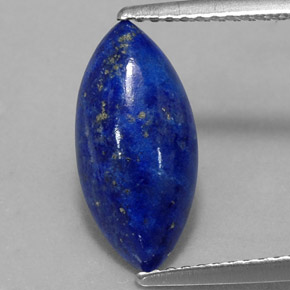 2.84カラットの天然ロイヤルブルーラピスラズリ（14.6×7 mm・マーキス）