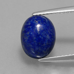 3.87カラットの天然ロイヤルブルーラピスラズリ（10.1×8.1 mm・オーバルカット）