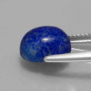 3.87カラットの天然ロイヤルブルーラピスラズリ（10.1×8.1 mm・オーバルカット）