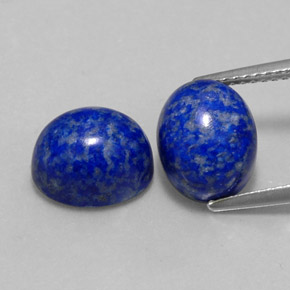 カラットの天然ロイヤルブルーラピスラズリ（10×8.1 mm・オーバルカット）