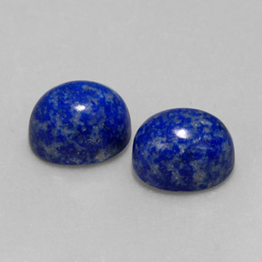 カラットの天然ロイヤルブルーラピスラズリ（10.1×8.1 mm・オーバルカット）