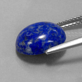 3.72カラットの天然ロイヤルブルーラピスラズリ（11.1×9.2 mm・オーバルカット）