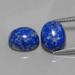 カラットの天然ロイヤルブルーラピスラズリ（10.3×8.2 mm・オーバルカット）