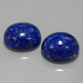 カラットの天然ロイヤルブルーラピスラズリ（11.2×9.2 mm・オーバルカット）