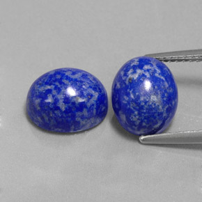 カラットの天然ロイヤルブルーラピスラズリ（10×8.2 mm・オーバルカット）