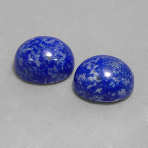 カラットの天然ロイヤルブルーラピスラズリ（10×8.2 mm・オーバルカット）