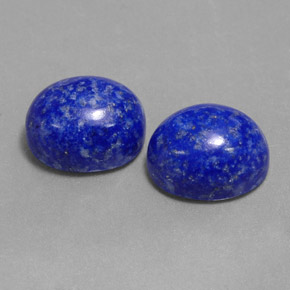 カラットの天然ロイヤルブルーラピスラズリ（10.2×8.2 mm・オーバルカット）