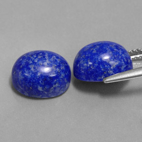 カラットの天然ロイヤルブルーラピスラズリ（10.2×8.2 mm・オーバルカット）