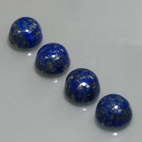 カラットの天然ロイヤルブルーラピスラズリ（8.12 mm・ラウンドカット）