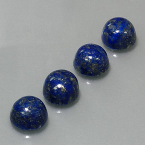 カラットの天然ロイヤルブルーラピスラズリ（8.12 mm・ラウンドカット）
