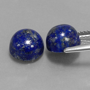 カラットの天然ロイヤルブルーラピスラズリ（8.24 mm・ラウンドカット）