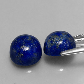 カラットの天然ロイヤルブルーラピスラズリ（8.22 mm・ラウンドカット）