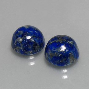 カラットの天然ロイヤルブルーラピスラズリ（8.12 mm・ラウンドカット）