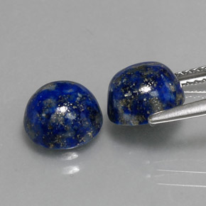 カラットの天然ロイヤルブルーラピスラズリ（8.12 mm・ラウンドカット）