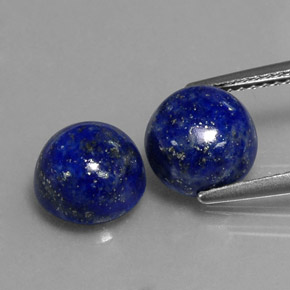 カラットの天然ロイヤルブルーラピスラズリ（8.22 mm・ラウンドカット）
