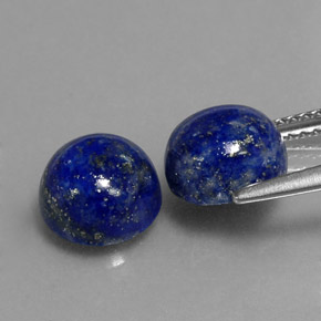 カラットの天然ロイヤルブルーラピスラズリ（8.22 mm・ラウンドカット）